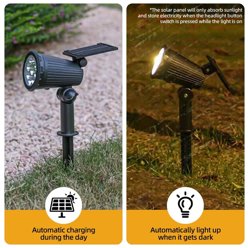 Refletor Solar Mágico RGB – Jardim Iluminado!