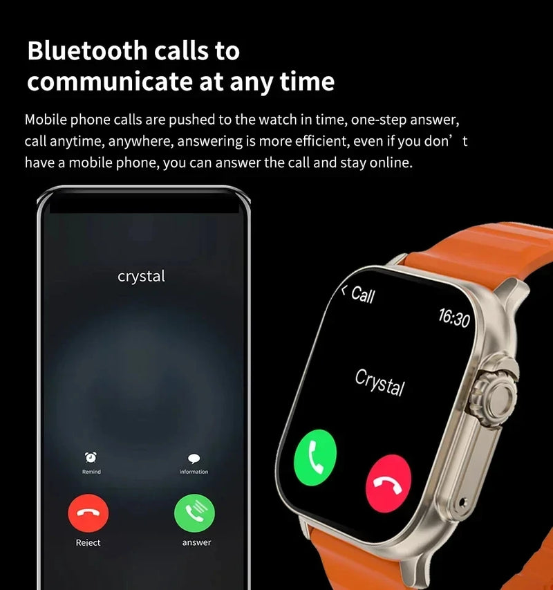Smartwatch T900 com Tela AMOLED