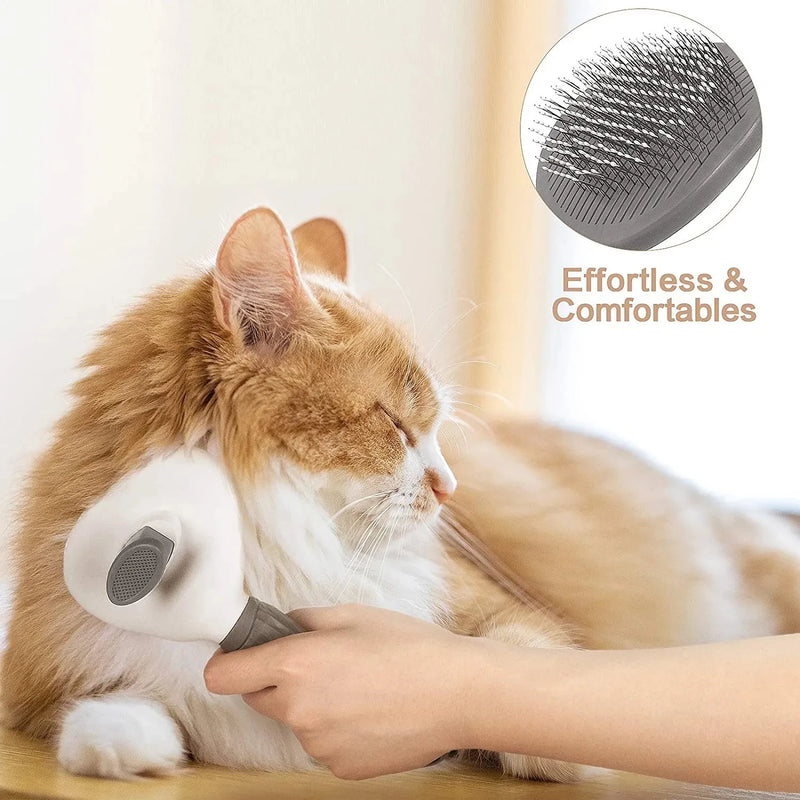 Escova PetClean com Remoção Automática de Pelos