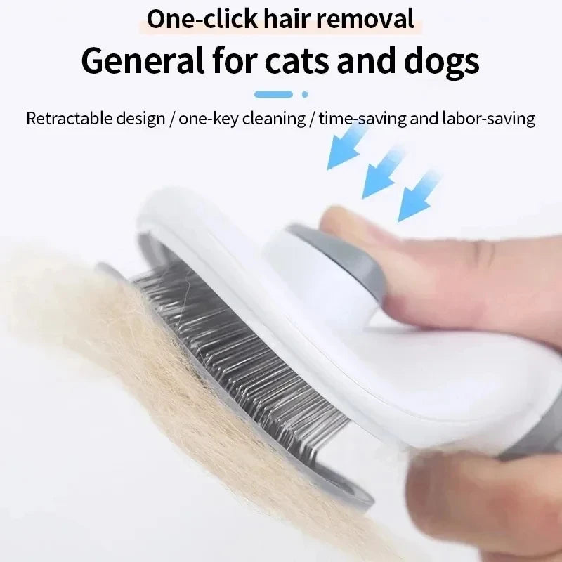Escova PetClean com Remoção Automática de Pelos