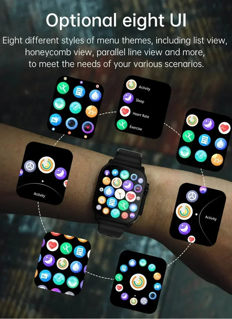 Smartwatch T900 com Tela AMOLED