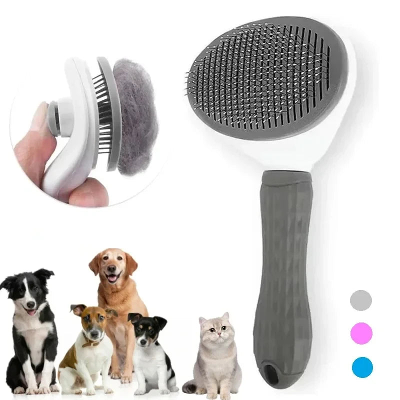 Escova PetClean com Remoção Automática de Pelos