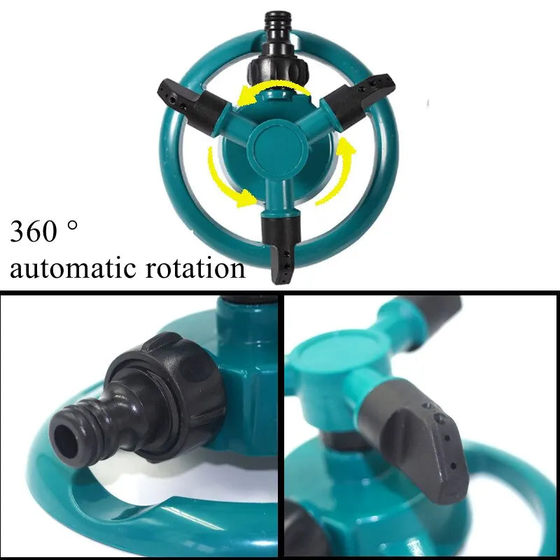 Irrigador Giratório Automático 360° para Jardim e Gramado