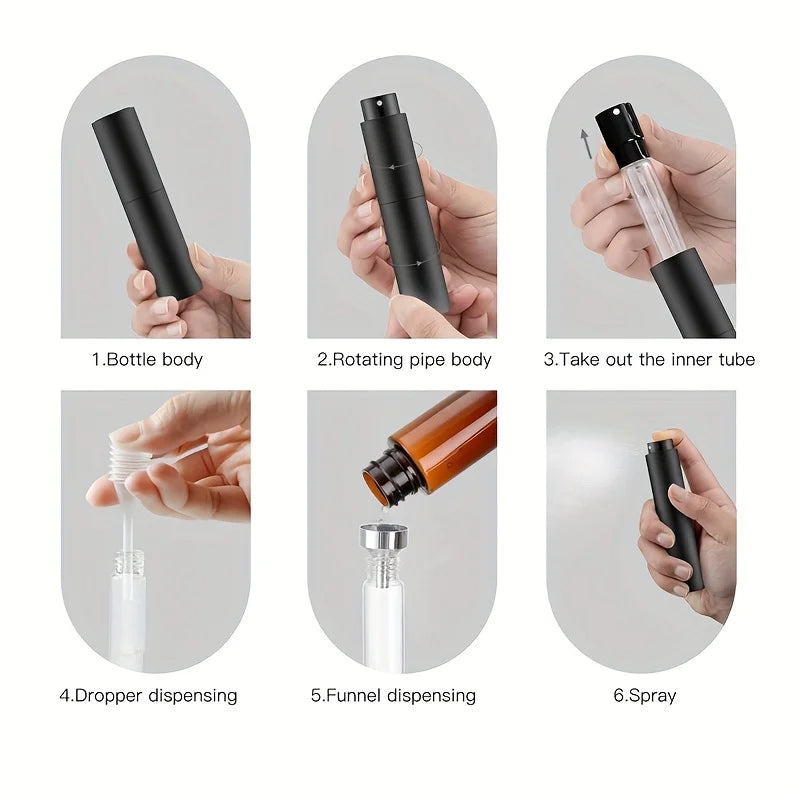 Mini Vaporizador de Perfume Recarregável 10ml