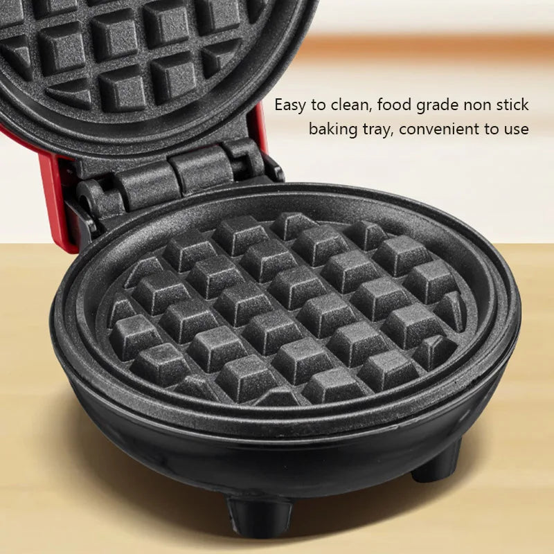 Mini Waffle Elétrica - Waffles Perfeitos em Minutos!