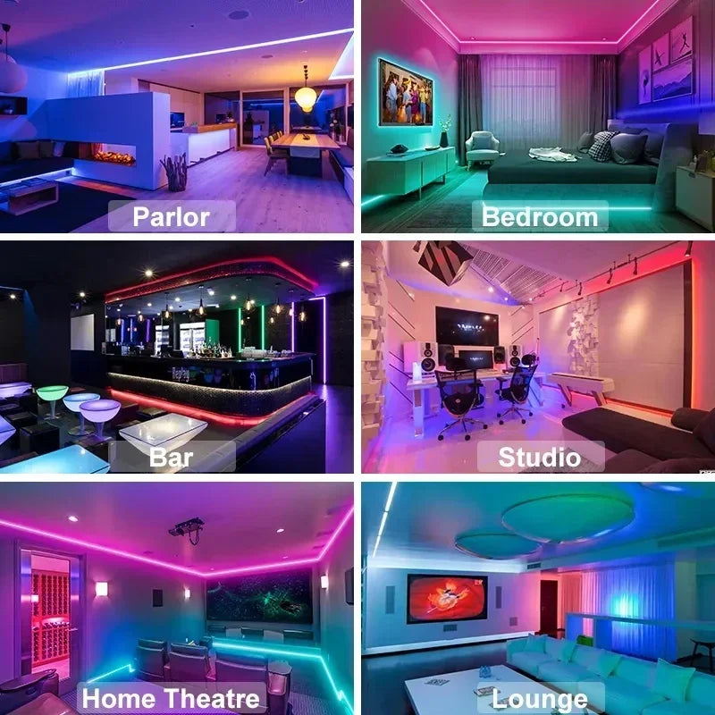 Fita LED RGB SmartGlow – Iluminação Decorativa com Controle via App